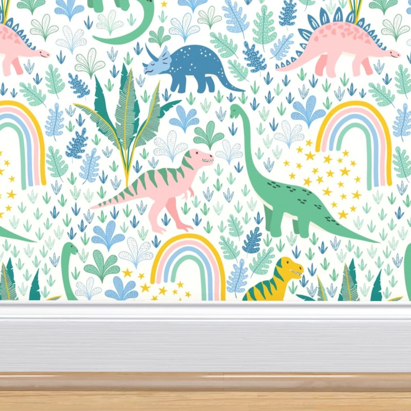 Colorful dinosaur wallpaper