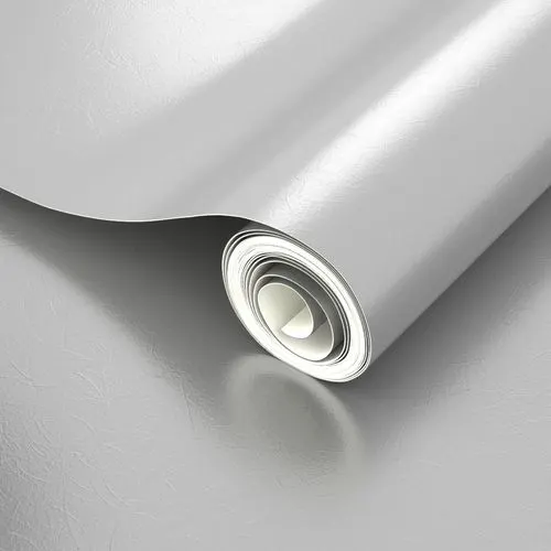 Unprinted silver metallic wallpaper.