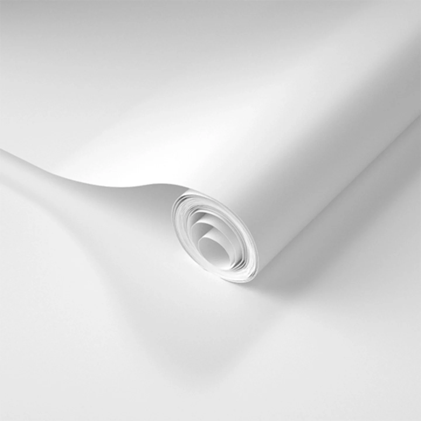 Close up of unprinted prepasted removable smooth wallpaper.