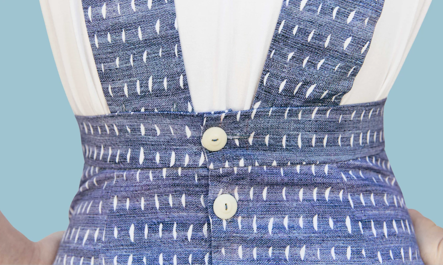 Blue denim dress