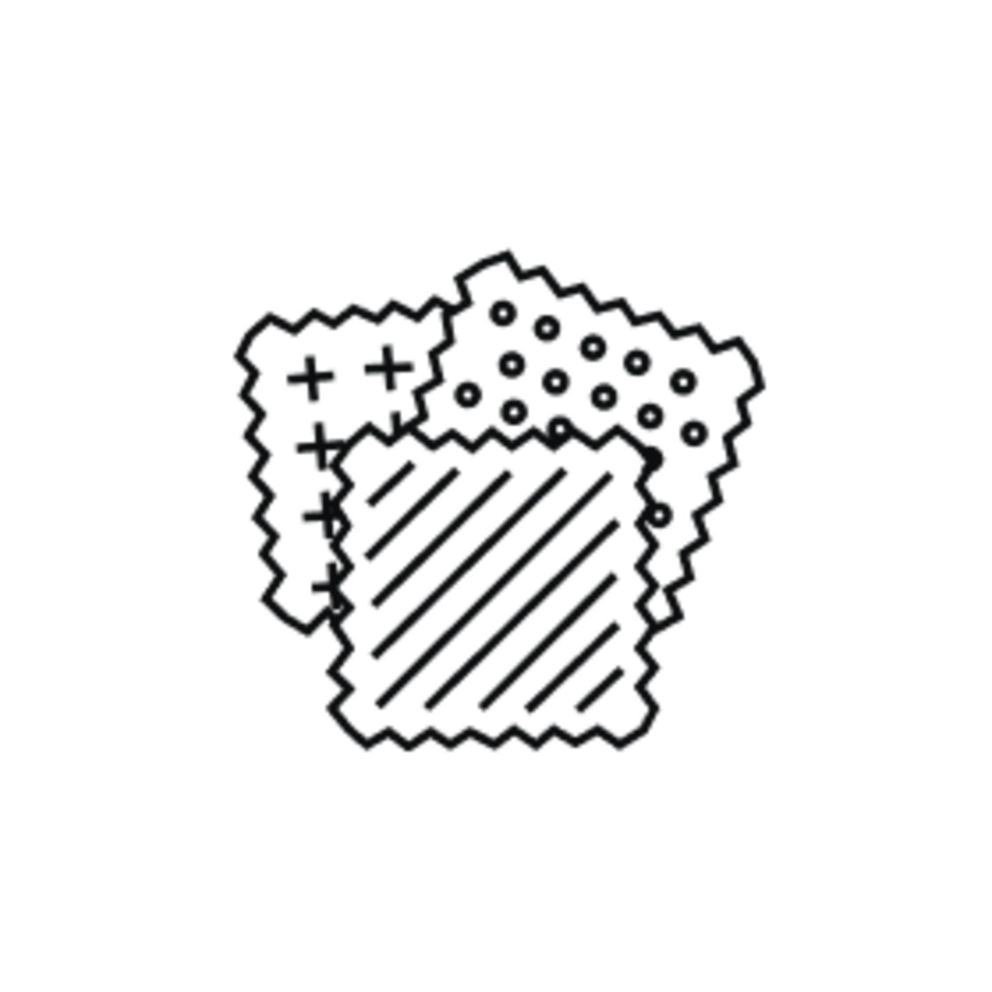 line drawing of design samples